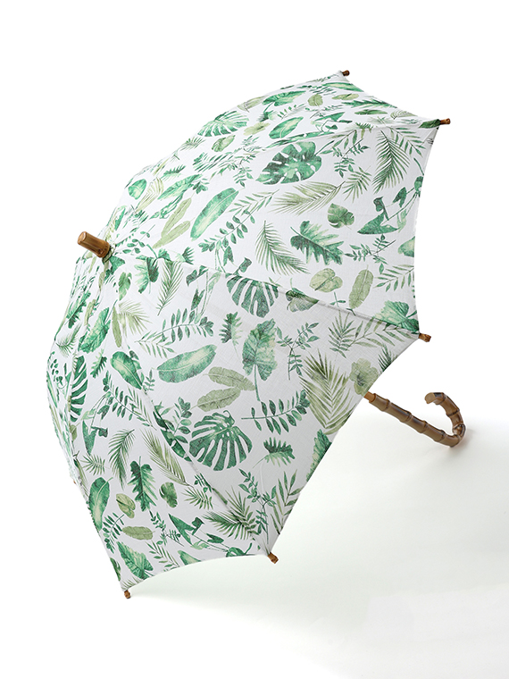 リーフプリント日傘