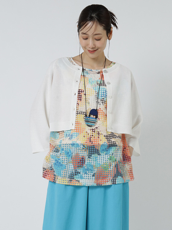 シャーリーカーン クルーネック ニット カーディガン