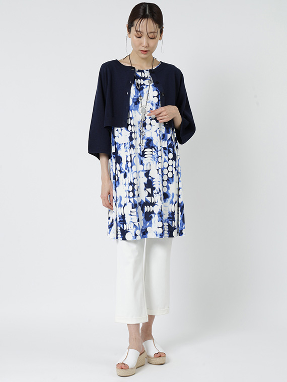 スムース ｘ ドットプリント チュニック