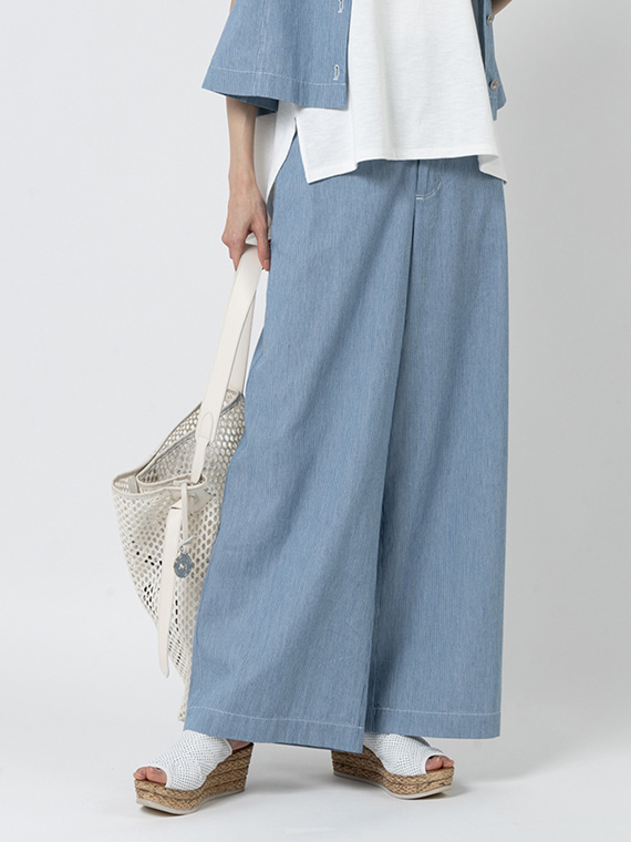 ライトオンス ヒッコリー ワイドパンツ