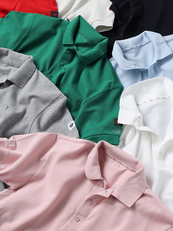 ●定番●鹿の子 半袖ポロシャツ