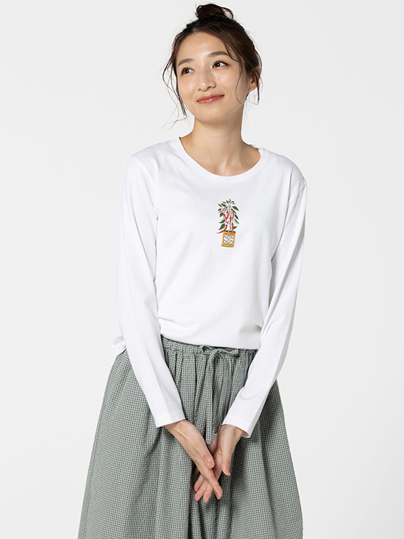 チリペッパープリントTシャツ