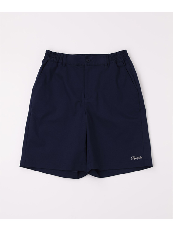 【レディースGOLF】綿/ポリエステル交織ストレッチクロス 膝上丈ショートパンツ