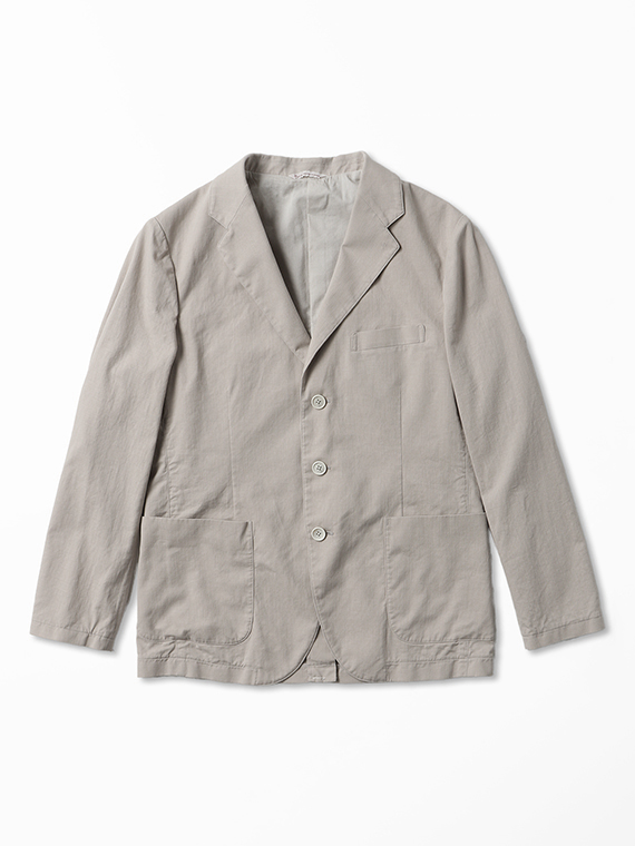 強撚ムラコットンツイル シングルテーラードジャケット