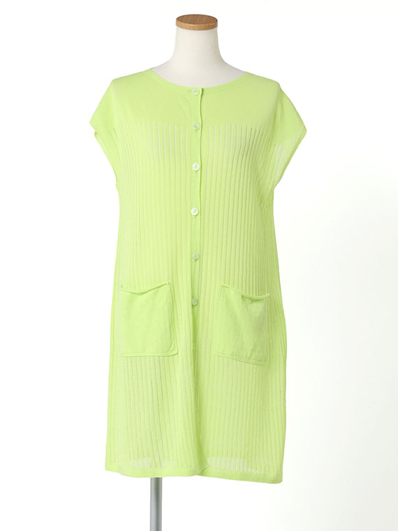 アイスコットン ニット ジレ