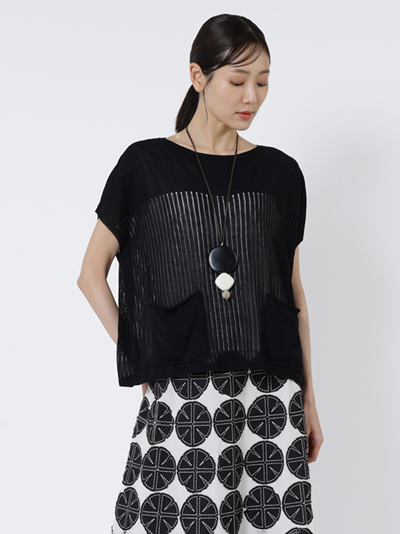 アイスコットン ニット ショートスリーブ プルオーバー