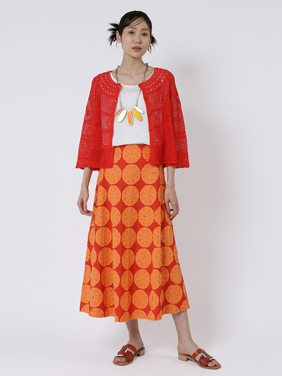 〖予約品〗インドコットン パッチワーク刺繍 スカート