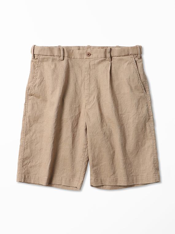 リネン/コットンストレッチ ショートパンツ＜セットアップ対応＞