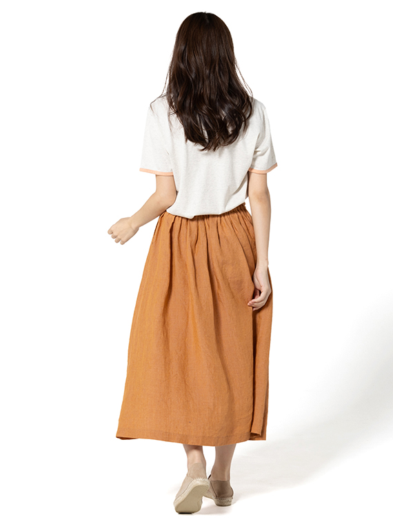 スカート non リネンシャンブレータックスカート（WOMEN新着・Mademoiselle NON NON