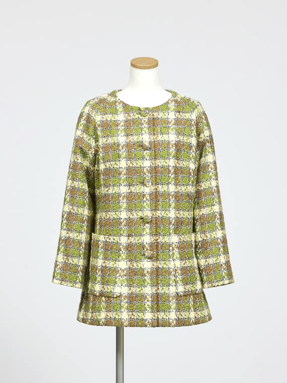 【SALE】ファンシーチェックコート