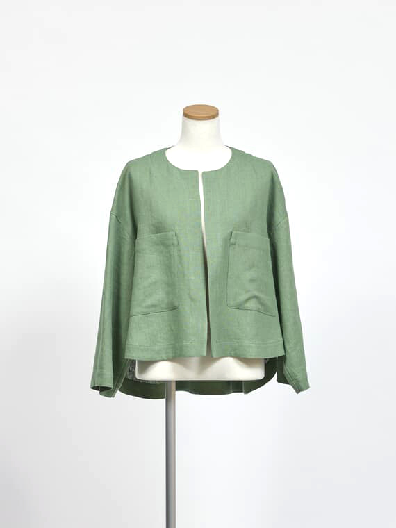 【SALE】リネンキャンバスジャケット