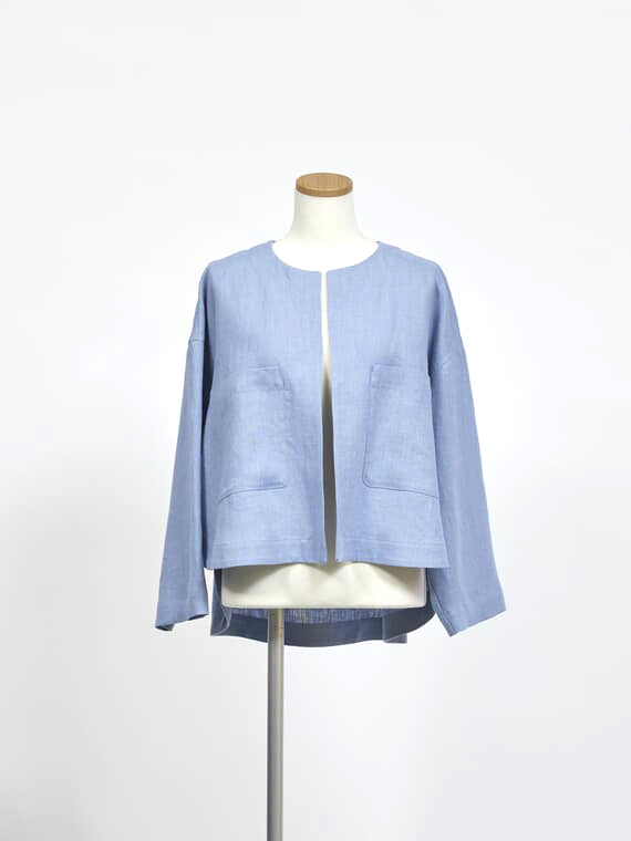 SALE】リネンキャンバスジャケット（WOMENアウター・ジャケット