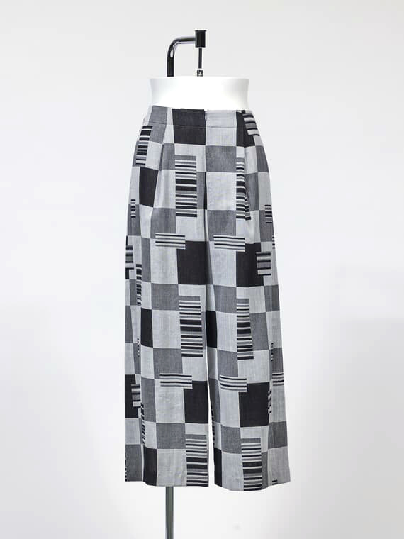 【SALE】風通パッチワークジャガードパンツ