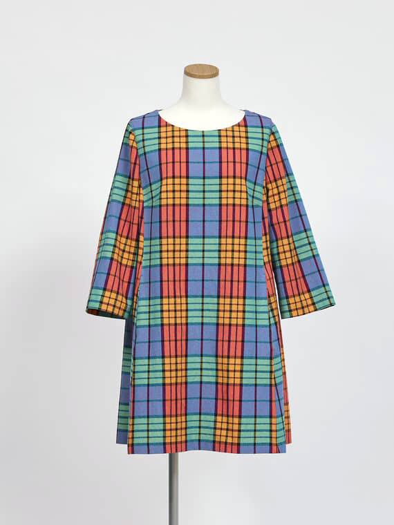 【SALE】マルチタータンチェックチュニック