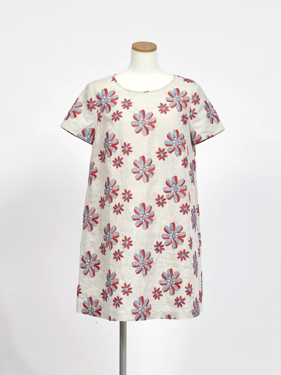 【SALE】フラワーエンブロイダリーチュニック