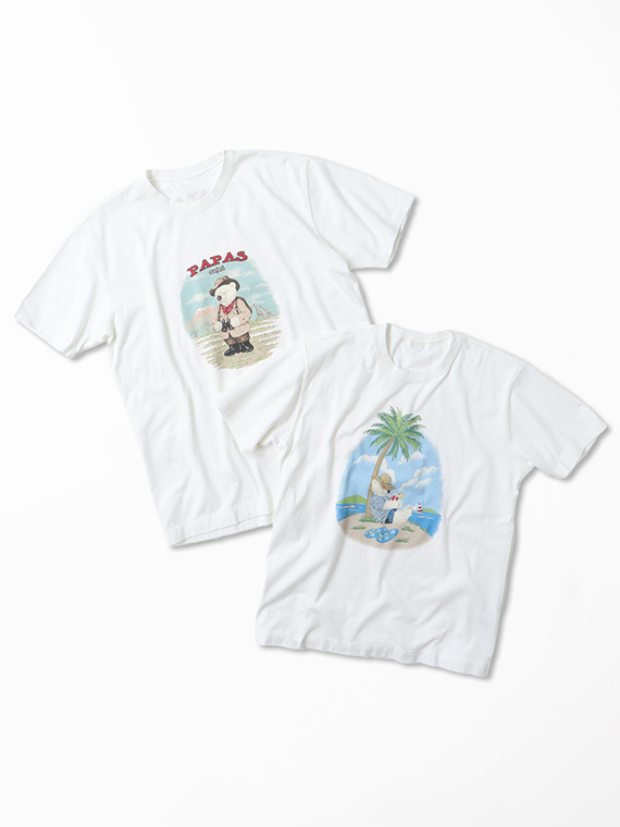 再入荷／40/2甘撚天竺Tシャツ【サファリベア】（MENトップス・T