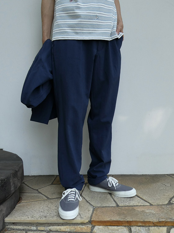 ポリエステルストレッチクロス ノータックパンツ＜セットアップ対応＞
