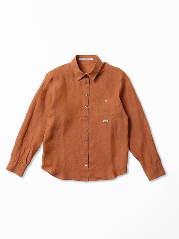 リネンシャンブレーシャツ[長袖]（WOMEN新着・Mademoiselle NON NON