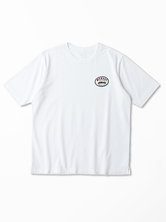 40/2天竺 ワッペン付きTシャツ