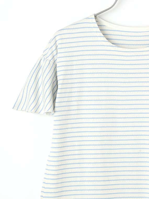 【SALE】アイレット天竺ボーダーTシャツ