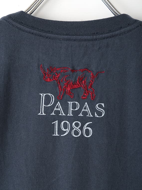 40/2天竺 サイ刺繍Tシャツ（MENトップス・Tシャツ・Papas）| Papas WEB