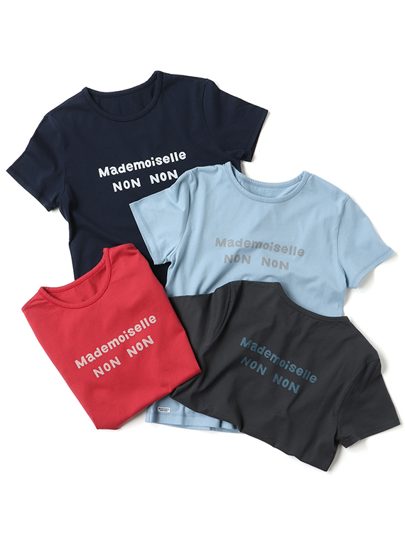 ●定番●タリイ天竺 カラーベースロゴプリント半袖Tシャツ