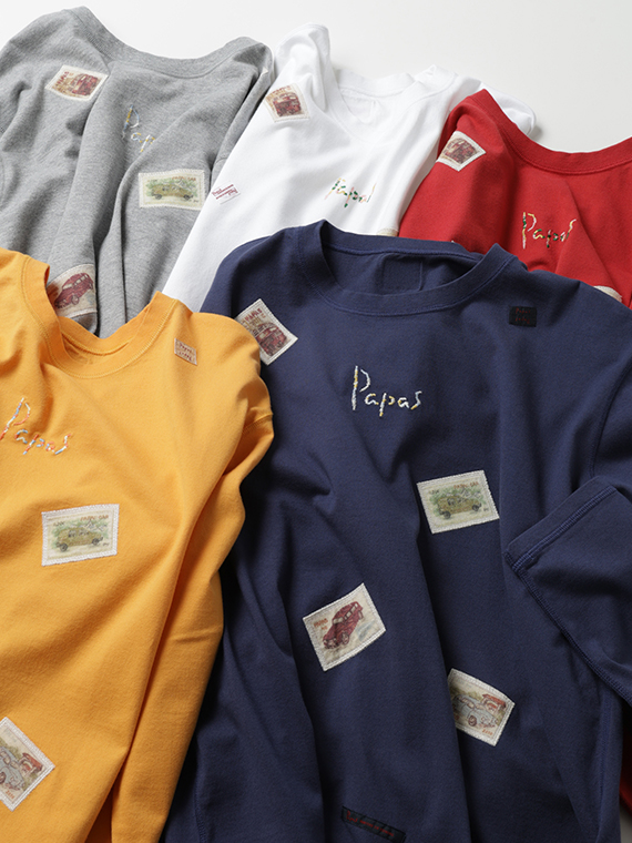タリイ天竺 アップリケ 長袖Tシャツ