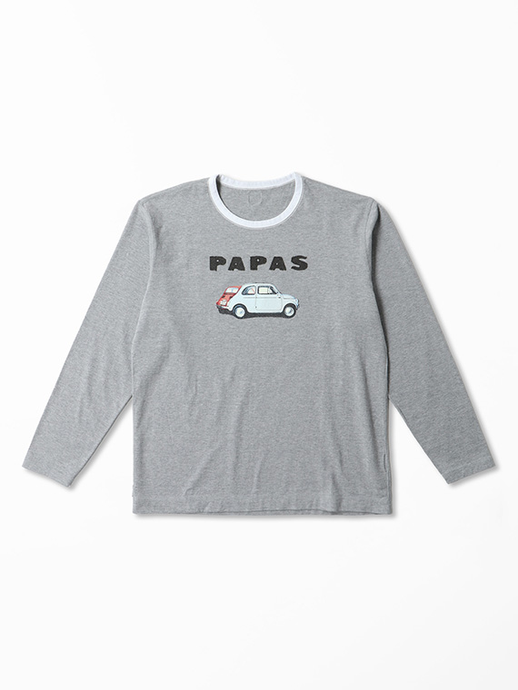 40/2天竺 車モチーフ プリントTシャツ