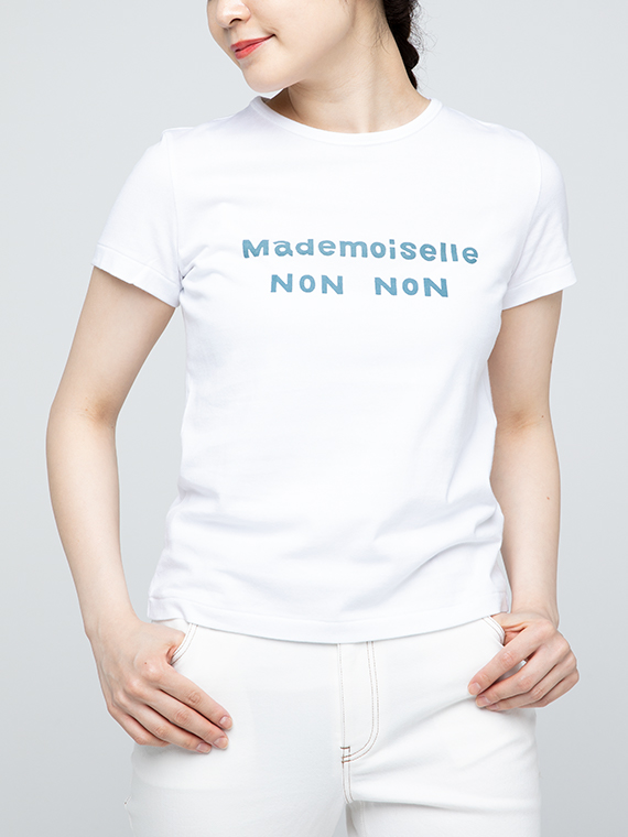 SALE】定番天竺ロゴプリントTシャツ[半袖] 【店頭受取不可】（WOMENトップス・Tシャツ・Mademoiselle  NONNON・SALE・WOMEN）| Papas WEB SHOP