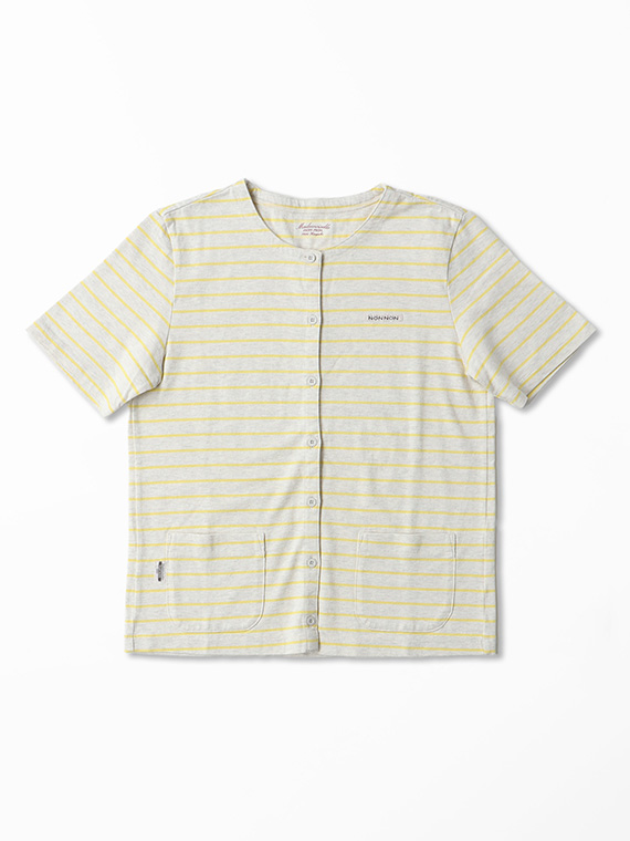 【SALE】ボーダー半袖カーディガン