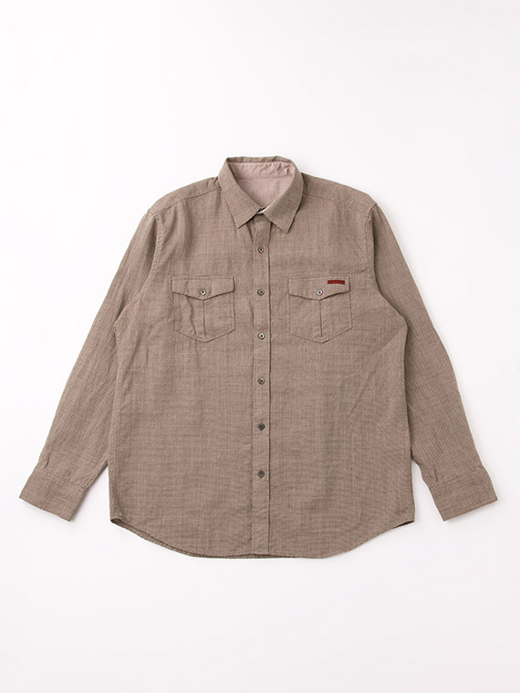 ＼再入荷／【SALE】ウール/リネン サファリシャツ