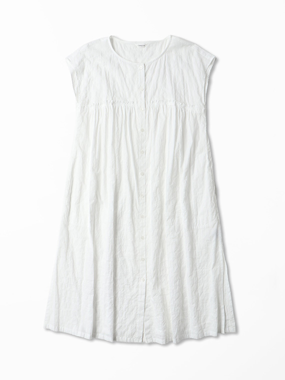 【SALE】シャーリングボーダーワンピース