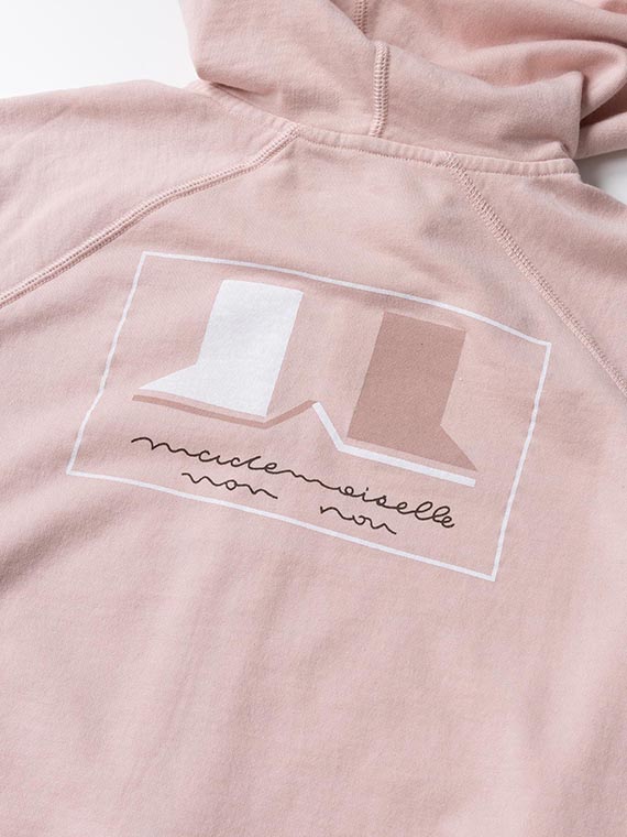 スーピマ裏毛プリントパーカー（WOMEN新着・Mademoiselle NON