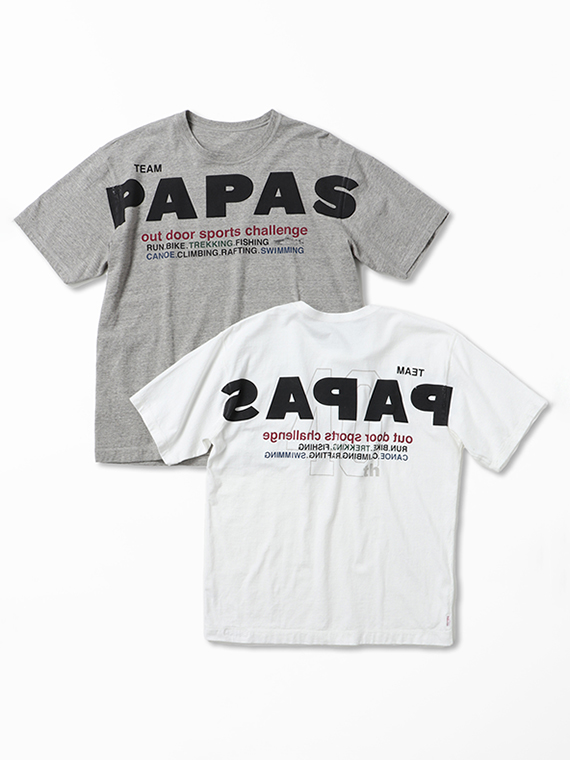 Papas40周年記念 BIG PAPASロゴTシャツ（MEN新着・Papas・MENトップス