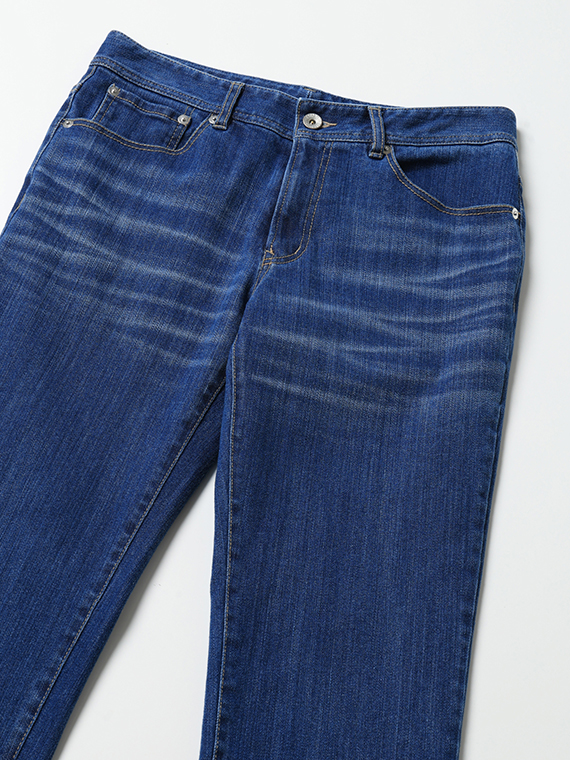 11OZバージラストレッチ スリムストレートデニムパンツ（WOMEN新着