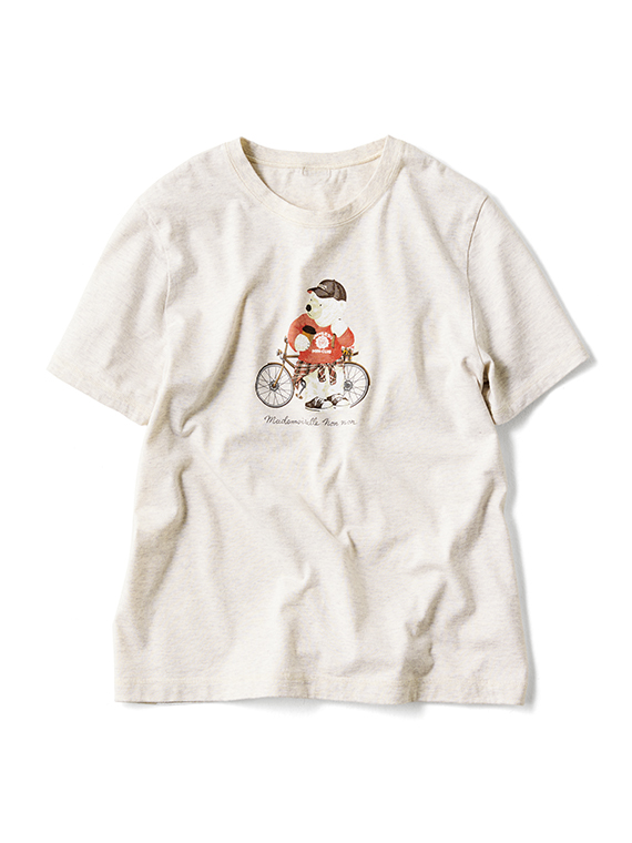 タリイ天竺 プレッピーベアープリントTシャツ[半袖]