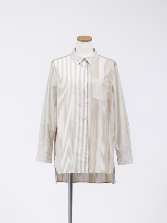 【SALE】ビッグマルチストライプシャツ