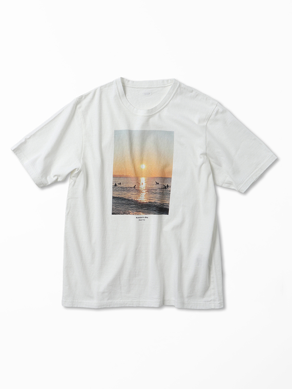 ラフィー天竺  プリントＴシャツ