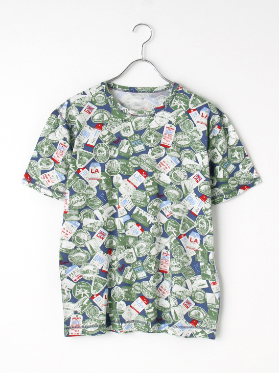【SALE】40/2天竺 ホテルタグ プリントTシャツ