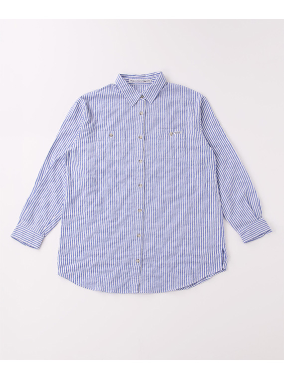 【SALE】ビエラシャーリング薄起毛ワッシャー チュニックシャツ