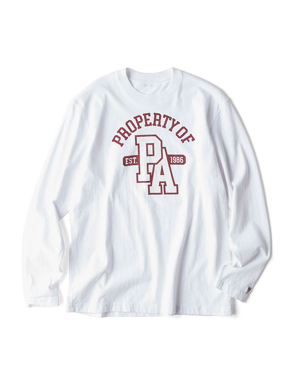 アスレチッククラブロゴ 長袖Tシャツ<MADE IN USA>