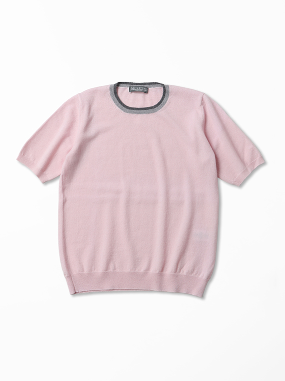 <MUSETTI>ムゼッティー ウールカシミヤツインニット[半袖]（アンサンブル可）