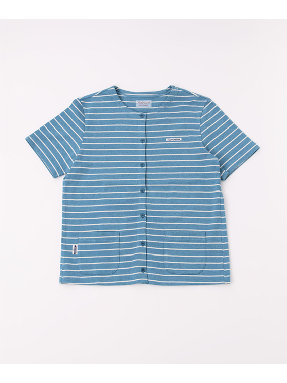 【SALE】ボーダー半袖カーディガン