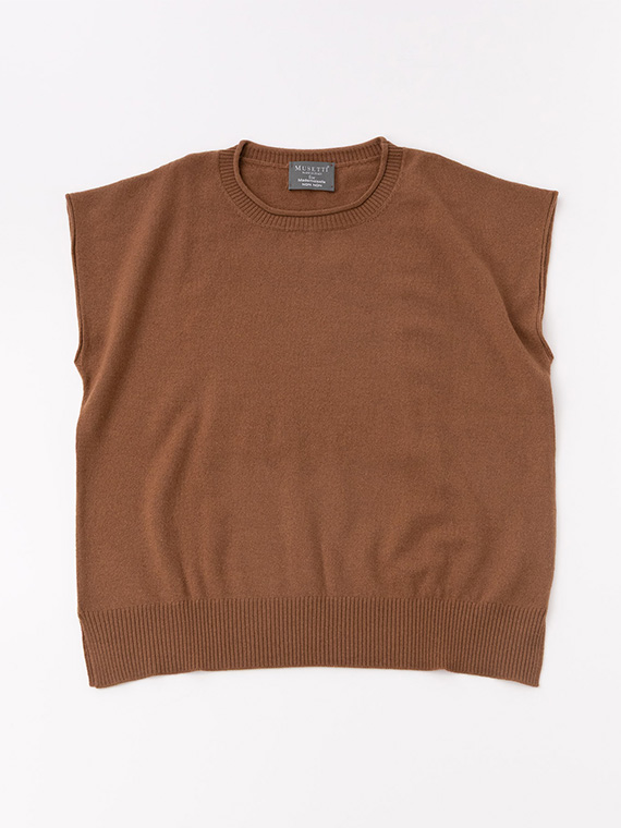 <MUSETTI>ムゼッティー ウールカシミヤニットベスト