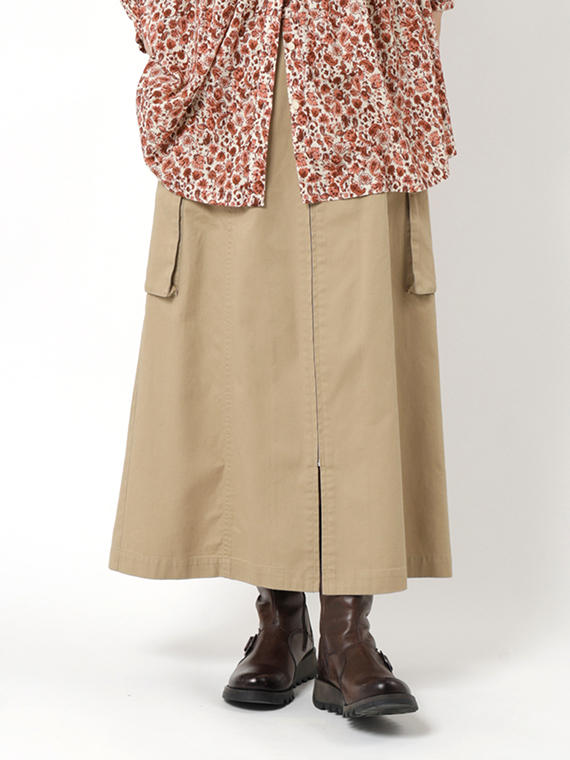 ミリタリークロス カーゴ スカート