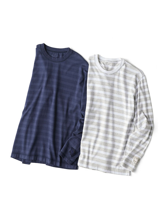 天竺ボーダー 長袖Tシャツ