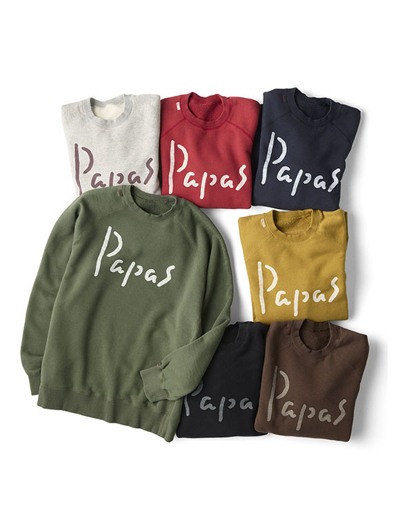 ●定番●Papasロゴ トレーナー