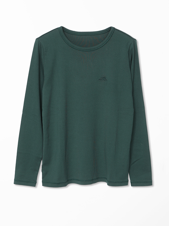 スーピマシルキーフライス Mlle non non刺繍Tシャツ[長袖]