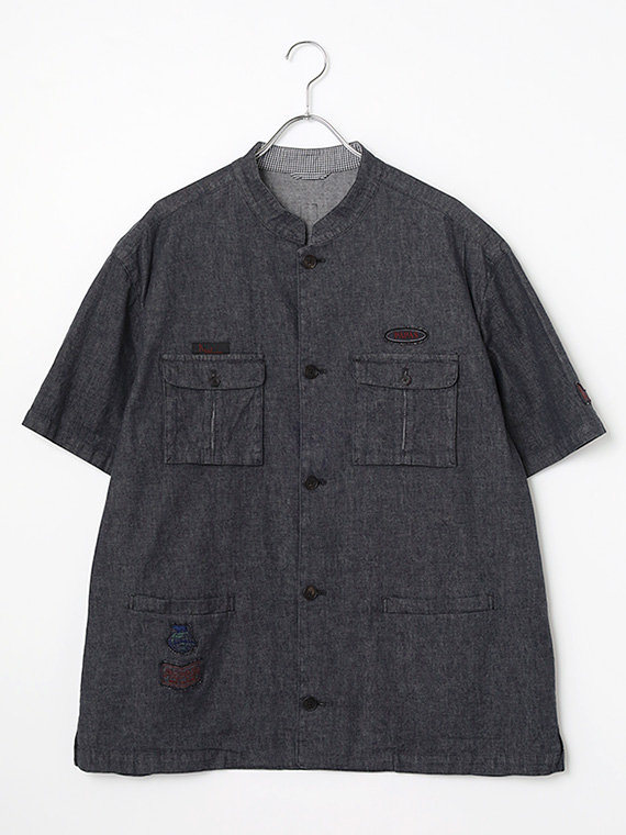 【SALE】モンサンミッシェルデニム半袖ブルゾン