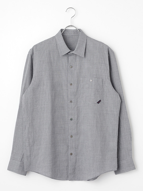 【SALE】ウール/リネン レギュラーカラーシャツ